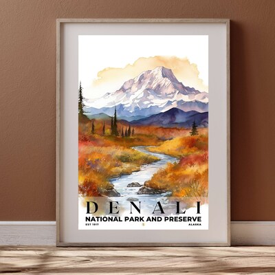 Denali National Park and Preserve Poster, Travel Art, Office Poster, Home Decor | S4 - image4
